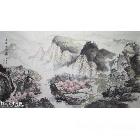 春满桃花源 山水画 李晓明水墨作品 类别: 国画山水作品