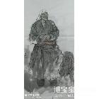 等待 写意人物画 史广信作品 类别: 写意人物画