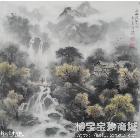 小桥流水人家 山水画 周德仕作品 类别: 国画山水作品